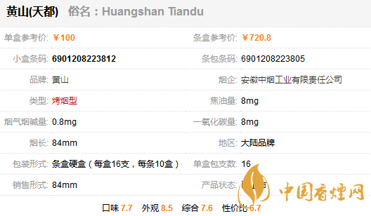 黃山天都香煙多少錢(qián)一包 黃山天都真假辨別方法