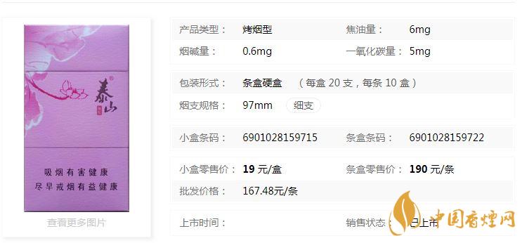 泰山顏悅多少錢一盒價格？泰山顏悅香煙價格大全2020