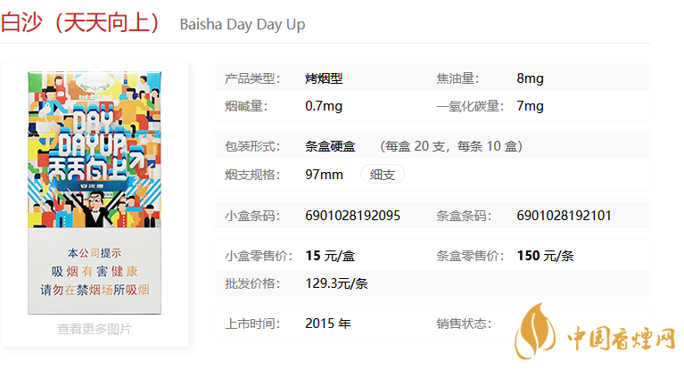 白沙天天向上多少錢(qián)一包 白沙天天向上測(cè)評(píng)